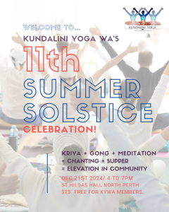 Kundalini Yoga 2024 Summer Solstice in Perth